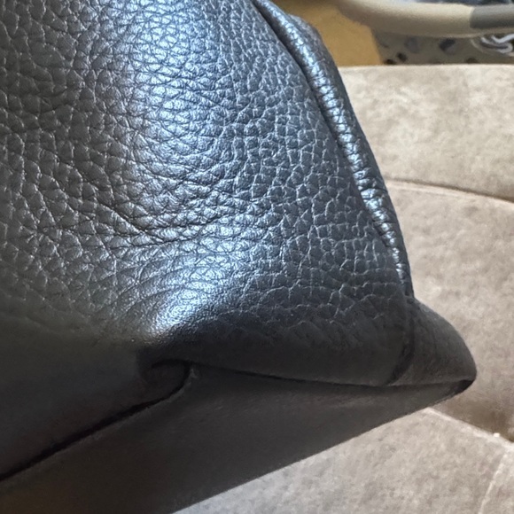 Elegant Black Leather Clutch - Picture 10 of 11
